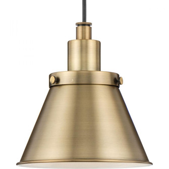 Hinton Collection One-Light Vintage Brass Modern Farmhouse Pendant (149|P500383-163)