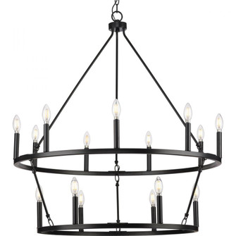 Gilliam Collection Fifteen-Light Matte Black New Traditional Chandelier (149|P400315-31M)