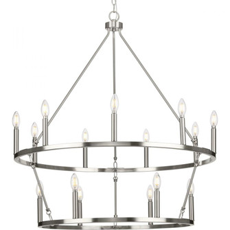 Gilliam Collection Fifteen-Light Brushed Nickel New Traditional Chandelier (149|P400315-009)