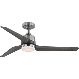 Upshur Collection 52 in. Brushed Nickel Transitional Ceiling Fan with LED Light Kit (149|P250094-009-30)