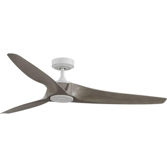 Manvel Collection 60 in. Three-Blade Cottage White Urban Industrial Ceiling Fan with Full function 6 (149|P250069-151)