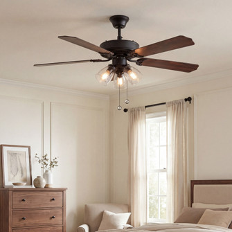52'' 3-Light Ceiling Fan in Matte Black (8483|M2022MBKRV)