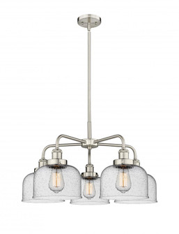 Cone - 5 Light - 26 inch - Satin Nickel - Chandelier (3442|916-5CR-SN-G74)