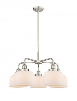 Cone - 5 Light - 26 inch - Satin Nickel - Chandelier (3442|916-5CR-SN-G71)
