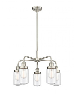 Dover - 5 Light - 23 inch - Satin Nickel - Chandelier (3442|916-5CR-SN-G314)