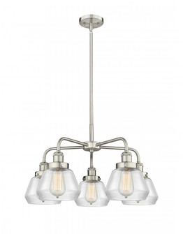 Fulton - 5 Light - 26 inch - Satin Nickel - Chandelier (3442|916-5CR-SN-G172)