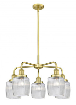 Colton - 5 Light - 24 inch - Satin Gold - Chandelier (3442|916-5CR-SG-G302)