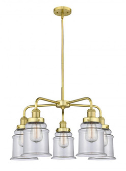 Canton - 5 Light - 25 inch - Satin Gold - Chandelier (3442|916-5CR-SG-G182)
