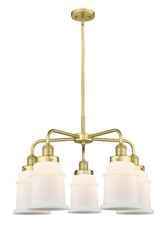 Canton - 5 Light - 25 inch - Satin Gold - Chandelier (3442|916-5CR-SG-G181)
