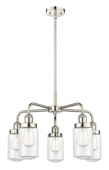 Dover - 5 Light - 23 inch - Polished Nickel - Chandelier (3442|916-5CR-PN-G312)