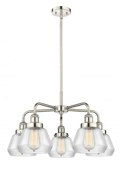 Fulton - 5 Light - 26 inch - Polished Nickel - Chandelier (3442|916-5CR-PN-G172)