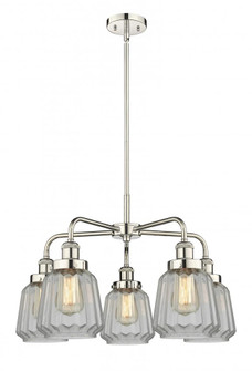 Chatham - 5 Light - 26 inch - Polished Nickel - Chandelier (3442|916-5CR-PN-G142)