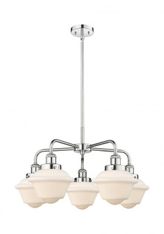 Oxford - 5 Light - 26 inch - Polished Chrome - Chandelier (3442|916-5CR-PC-G531)