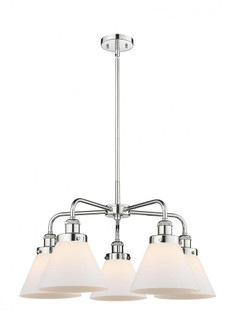 Cone - 5 Light - 26 inch - Polished Chrome - Chandelier (3442|916-5CR-PC-G41)