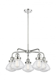 Olean - 5 Light - 25 inch - Polished Chrome - Chandelier (3442|916-5CR-PC-G324)