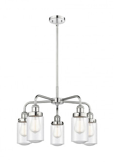 Dover - 5 Light - 23 inch - Polished Chrome - Chandelier (3442|916-5CR-PC-G314)