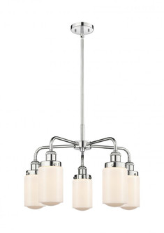 Dover - 5 Light - 23 inch - Polished Chrome - Chandelier (3442|916-5CR-PC-G311)