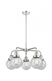 Beacon - 5 Light - 25 inch - Polished Chrome - Chandelier (3442|916-5CR-PC-G204-6)
