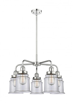 Canton - 5 Light - 25 inch - Polished Chrome - Chandelier (3442|916-5CR-PC-G182)