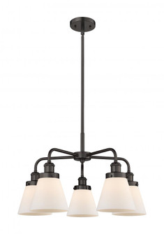 Cone - 5 Light - 25 inch - Oil Rubbed Bronze - Chandelier (3442|916-5CR-OB-G61)