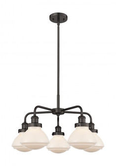 Olean - 5 Light - 25 inch - Oil Rubbed Bronze - Chandelier (3442|916-5CR-OB-G321)