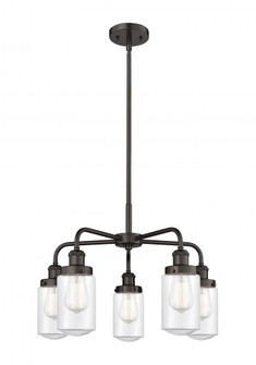 Dover - 5 Light - 23 inch - Oil Rubbed Bronze - Chandelier (3442|916-5CR-OB-G312)
