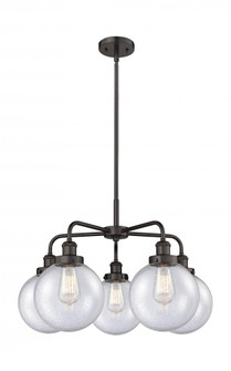 Beacon - 5 Light - 27 inch - Oil Rubbed Bronze - Chandelier (3442|916-5CR-OB-G204-8)