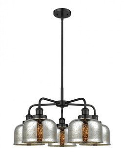 Cone - 5 Light - 26 inch - Matte Black - Chandelier (3442|916-5CR-BK-G78)