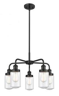 Dover - 5 Light - 23 inch - Matte Black - Chandelier (3442|916-5CR-BK-G314)