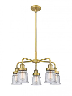 Canton - 5 Light - 24 inch - Brushed Brass - Chandelier (3442|916-5CR-BB-G184S)