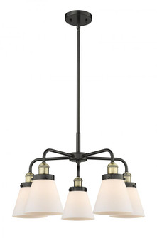 Cone - 5 Light - 25 inch - Black Antique Brass - Chandelier (3442|916-5CR-BAB-G61)