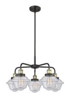 Oxford - 5 Light - 26 inch - Black Antique Brass - Chandelier (3442|916-5CR-BAB-G534)