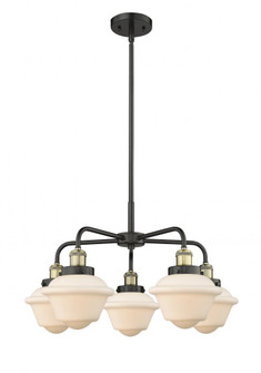 Oxford - 5 Light - 26 inch - Black Antique Brass - Chandelier (3442|916-5CR-BAB-G531)