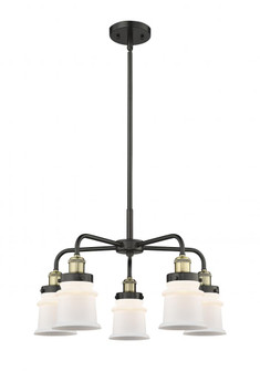 Canton - 5 Light - 24 inch - Black Antique Brass - Chandelier (3442|916-5CR-BAB-G181S)