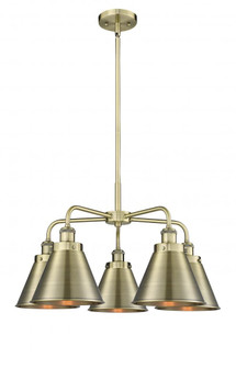 Appalachian - 5 Light - 27 inch - Antique Brass - Chandelier (3442|916-5CR-AB-M13-AB)