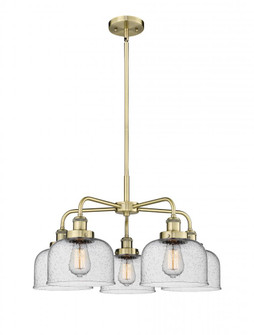 Cone - 5 Light - 26 inch - Antique Brass - Chandelier (3442|916-5CR-AB-G74)