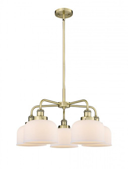Cone - 5 Light - 26 inch - Antique Brass - Chandelier (3442|916-5CR-AB-G71)