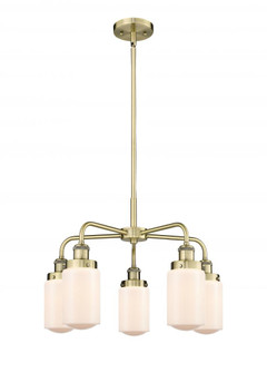 Dover - 5 Light - 23 inch - Antique Brass - Chandelier (3442|916-5CR-AB-G311)