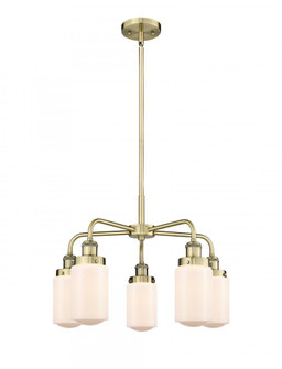 Colton - 5 Light - 24 inch - Antique Brass - Chandelier (3442|916-5CR-AB-G302)