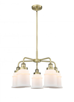 Canton - 5 Light - 25 inch - Antique Brass - Chandelier (3442|916-5CR-AB-G181)