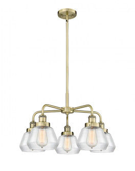 Fulton - 5 Light - 26 inch - Antique Brass - Chandelier (3442|916-5CR-AB-G172)