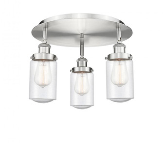 Dover - 3 Light - 16 inch - Satin Nickel - Semi-Flush Mount (3442|916-3C-SN-G314)