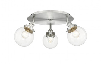 Beacon - 3 Light - 18 inch - Satin Nickel - Semi-Flush Mount (3442|916-3C-SN-G202-6)