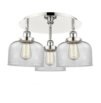 Cone - 3 Light - 20 inch - Polished Nickel - Semi-Flush Mount (3442|916-3C-PN-G72)