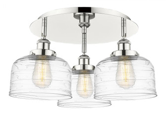 Bell - 3 Light - 20 inch - Polished Nickel - Semi-Flush Mount (3442|916-3C-PN-G713)