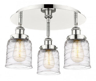 Bell - 3 Light - 17 inch - Polished Nickel - Semi-Flush Mount (3442|916-3C-PN-G513)