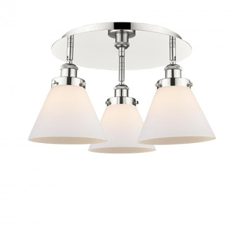 Cone - 3 Light - 20 inch - Polished Nickel - Semi-Flush Mount (3442|916-3C-PN-G41)