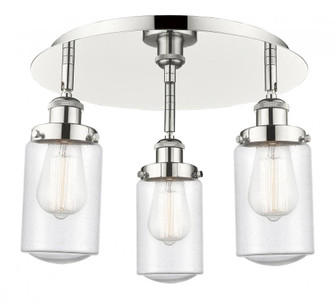Dover - 3 Light - 16 inch - Polished Nickel - Semi-Flush Mount (3442|916-3C-PN-G314)