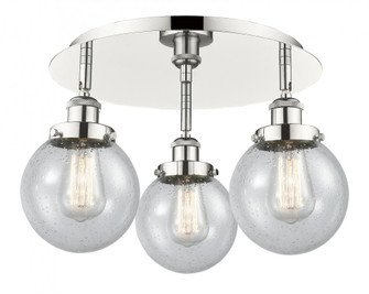 Beacon - 3 Light - 18 inch - Polished Nickel - Semi-Flush Mount (3442|916-3C-PN-G204-6)