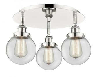 Beacon - 3 Light - 18 inch - Polished Nickel - Semi-Flush Mount (3442|916-3C-PN-G202-6)
